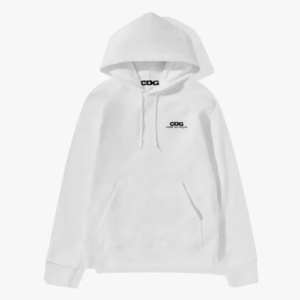 CDG Logo Hoodie White