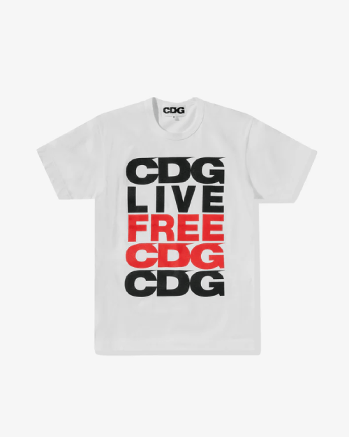 CDG-Message-T-Shirt-White.png