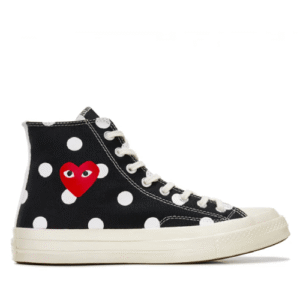 CDG Play Converse Polka Dot Red Heart Chuck Taylor All Star ’70 High Sneakers