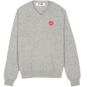 CDG x Invader Pixelwappen V Neck Knitwear